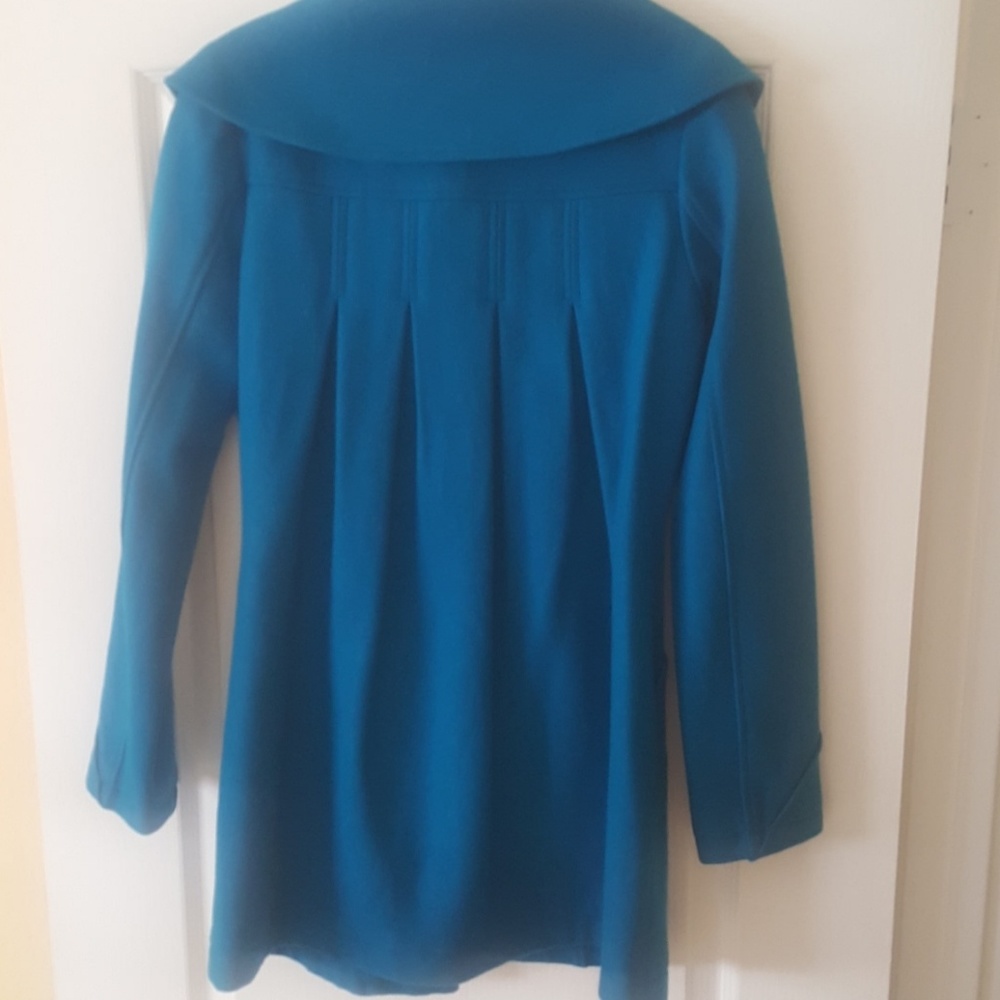 tulle • wide collar wool coat - Picture 5 of 5
